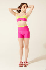 Biquíni Bee Pink e Amarelo Neon
