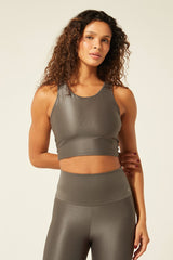Cropped Gota Listrinha Chumbo