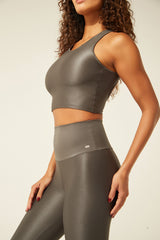 Cropped Gota Listrinha Chumbo
