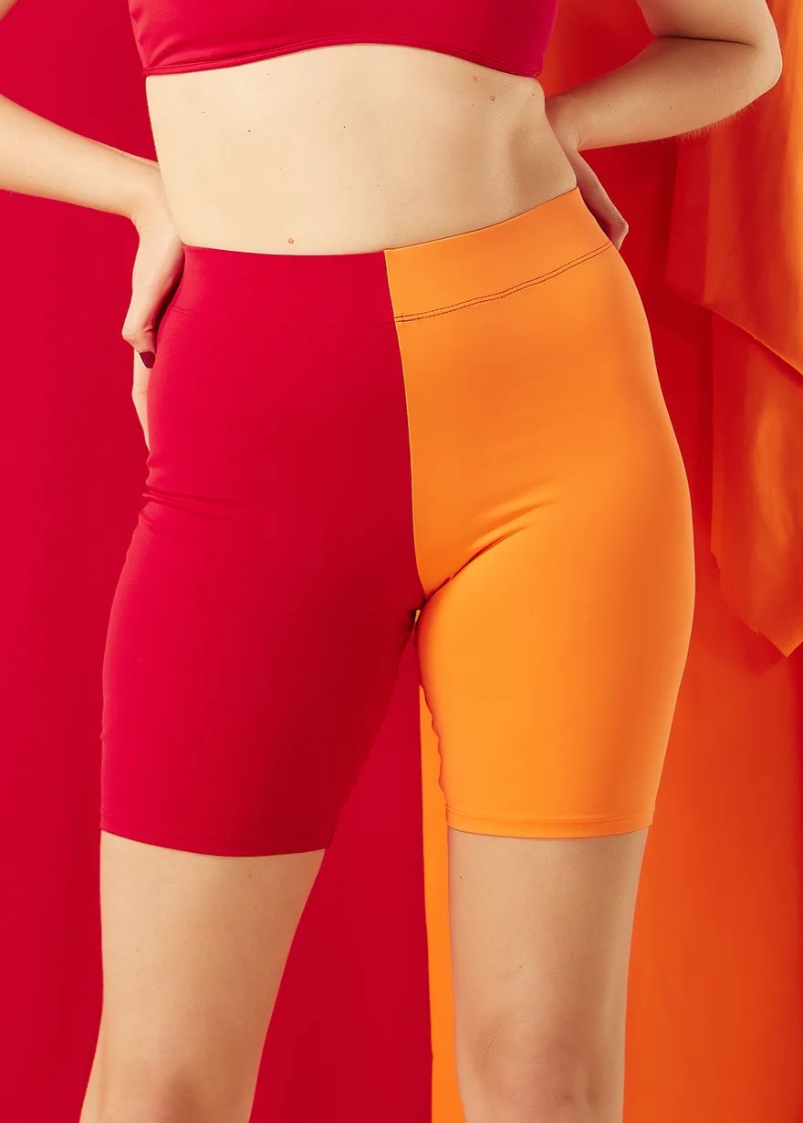 Bermudex Duo Vermelho/Laranja