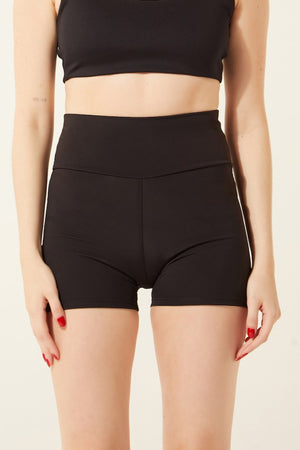 Shortudo Liso com Pressão Preto