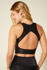 Cropped Gota Listrinha Preto