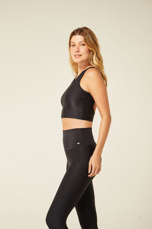 Cropped Gota Listrinha Preto
