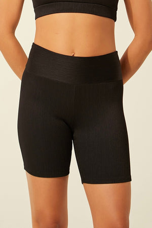 Bermudex Plissado Preto