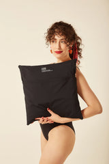 Capa de Almofada Preto