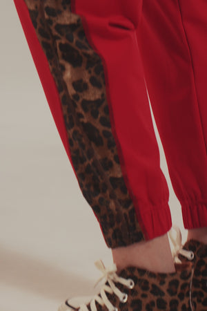 Se Jogger Faixa Pena Vermelho