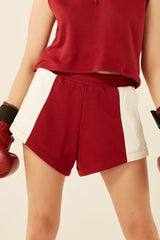 Shortudo Boxer Vinho/Branco