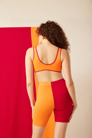 Bermudex Duo Vermelho/Laranja