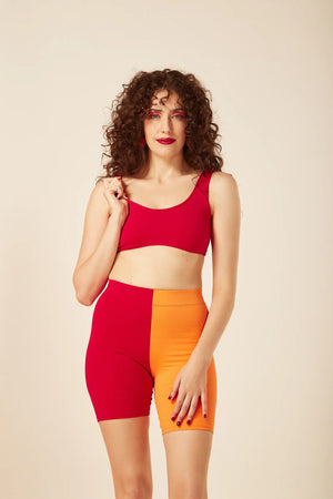 Bermudex Duo Vermelho/Laranja