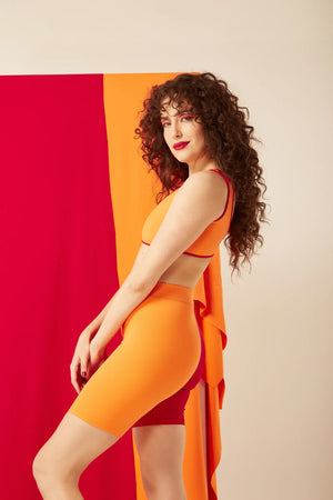 Bermudex Duo Vermelho/Laranja